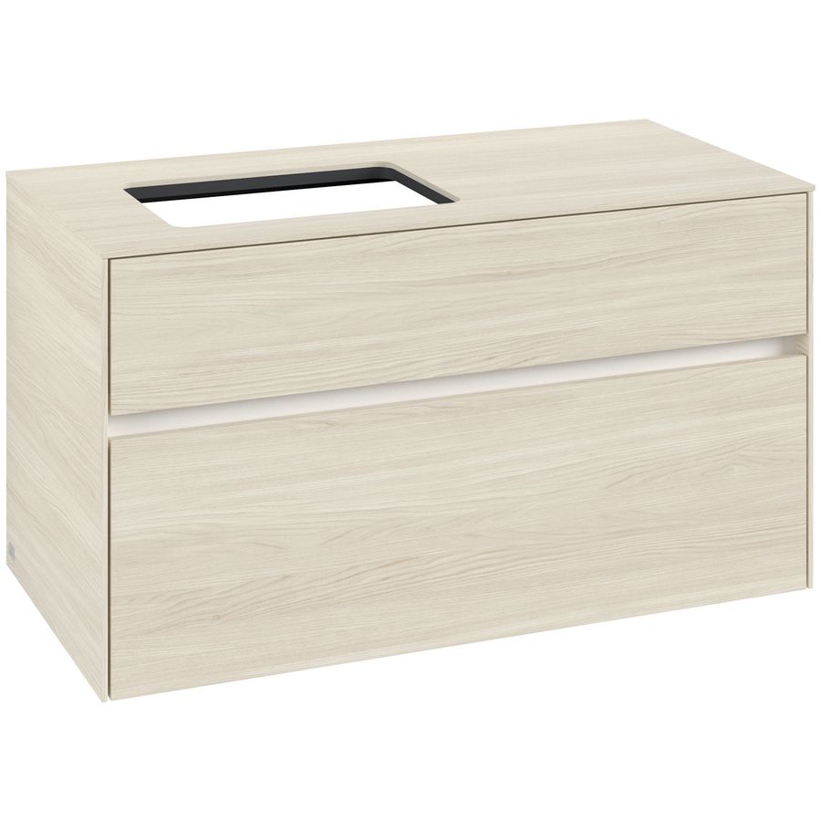 Wastafelonderkast Collaro 1000x548x500mm White Oak C11000AA