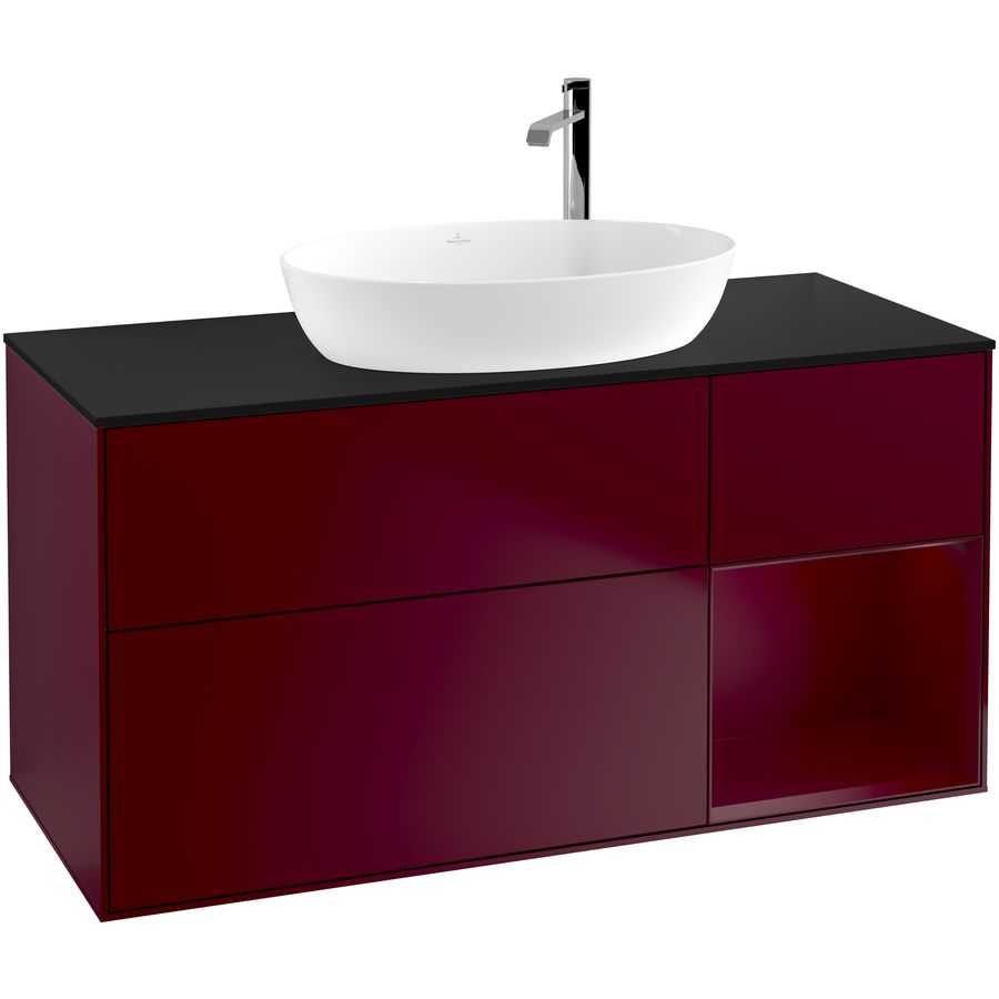 Wastafelonderkast Finion 1200x603x501mm Peony Matt Lacquer F952HBHB