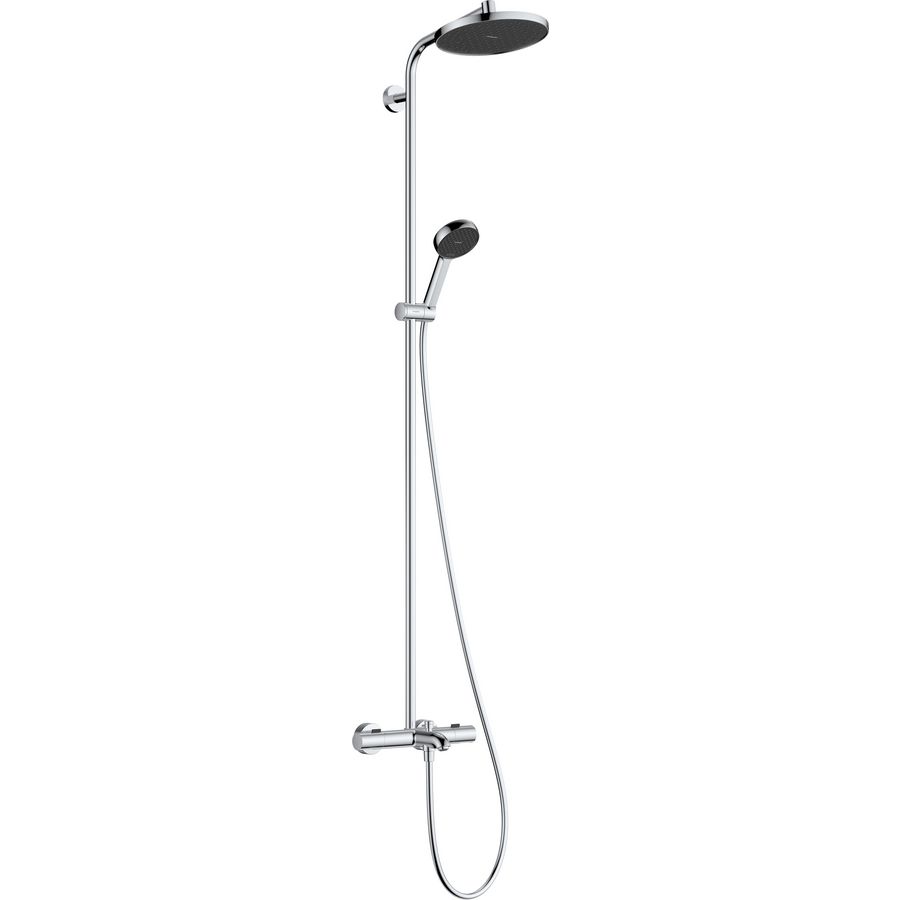 Showerpipe Activera S 240 1 straalsoort EcoSmart Ecostat Fine chroom
