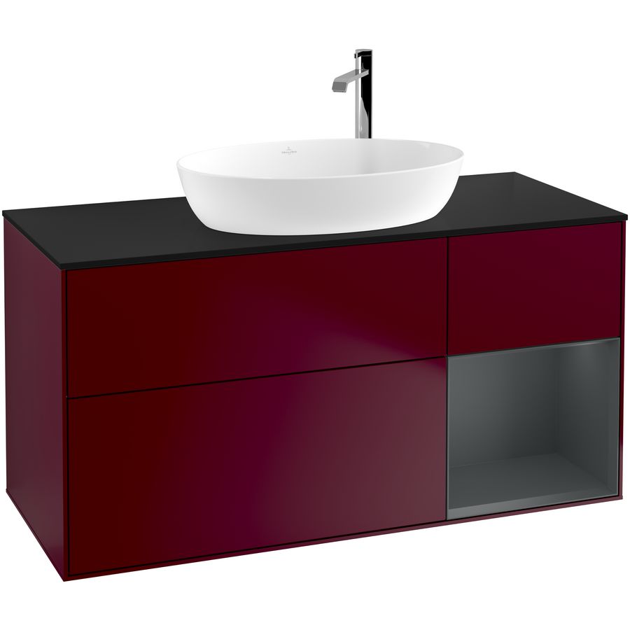 Wastafelonderkast Finion 1200x603x501mm Peony Matt Lacquer F952HGHB