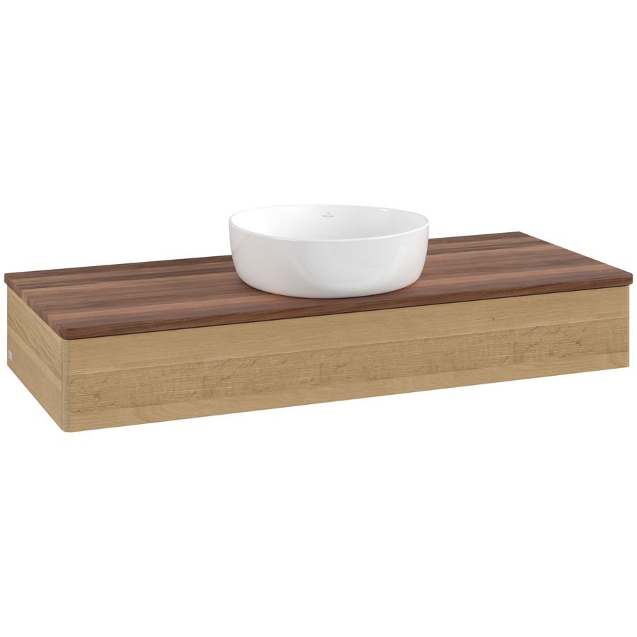 Wastafelonderkast Antao 1200x190x500mm Honey Oak K10012HN