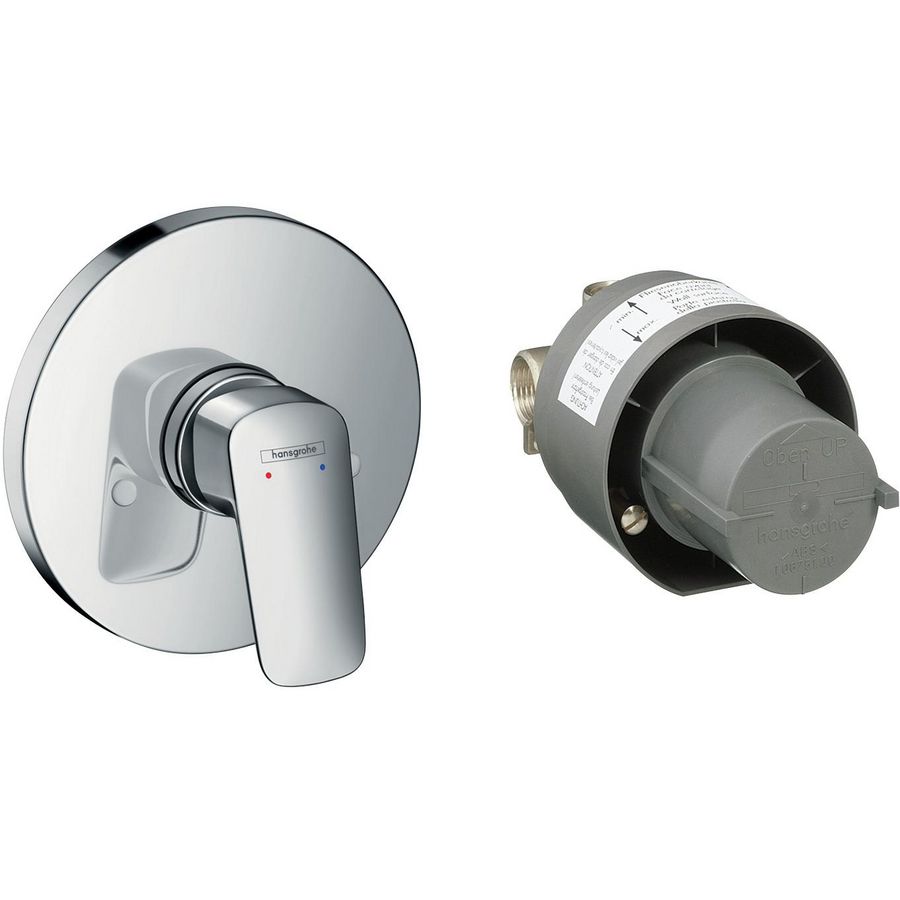 Logis douchemengkraan inbouw chroom set incl. inbouwdeel