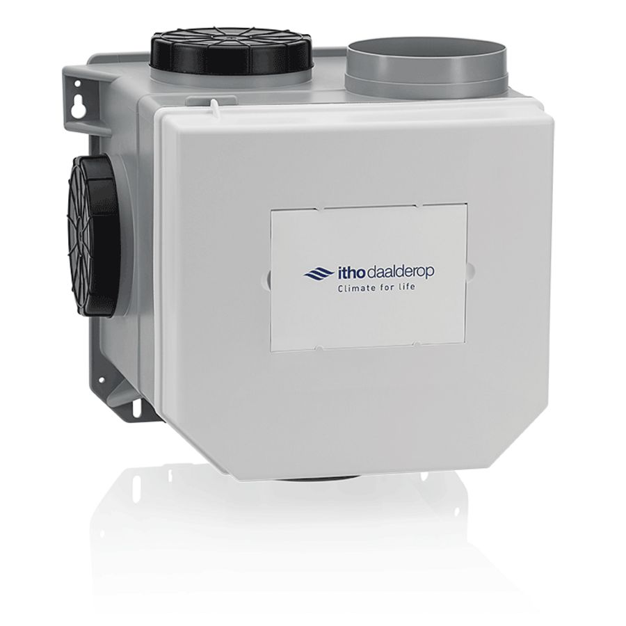 Woonhuisventilator CVE-S ECO met interne vochtsensor + perilexstekker
