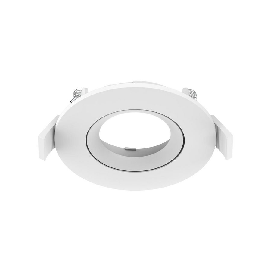 Inbouwring Pro-Ambiance tbv Ø58mm module rond verstelbaar wit sparing Ø76mm