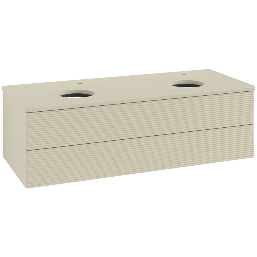 Wastafelonderkast Antao 1200x360x500mm S.Grey Matt Lacquer K24150HJ