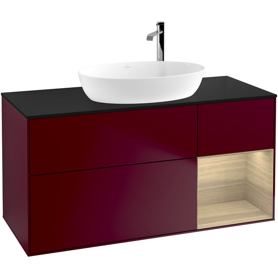 Wastafelonderkast Finion 1200x603x501mm Peony Matt Lacquer F952PCHB