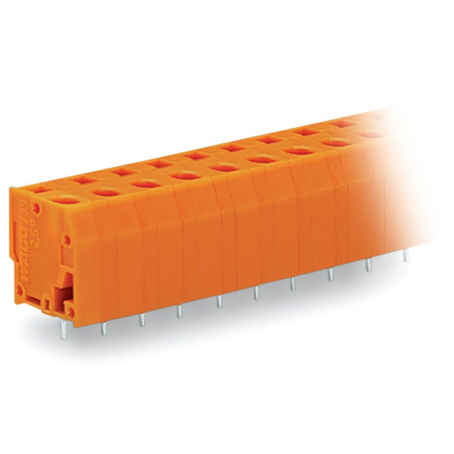Printklem 2,5mm² raster 7,62mm oranje 739-232 VVE=80