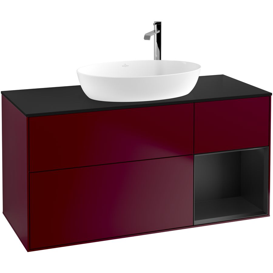 Wastafelonderkast Finion 1200x603x501mm Peony Matt Lacquer F952PDHB