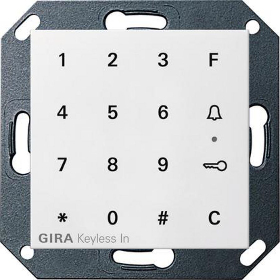 Gira Keyless In codeklavier System 55 zuiver wit m