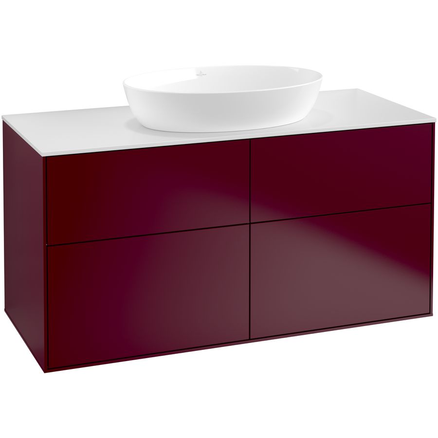 Wastafelonderkast Finion 1200x603x501mm Peony Matt Lacquer FA3100HB