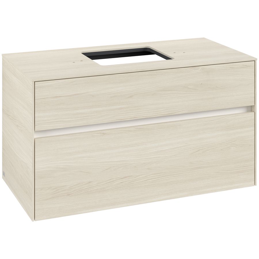 Wastafelonderkast Collaro 1000x548x500mm White Oak C12500AA