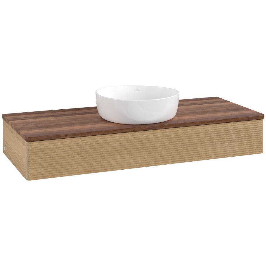 Wastafelonderkast Antao 1200x190x500mm Honey Oak K10112HN