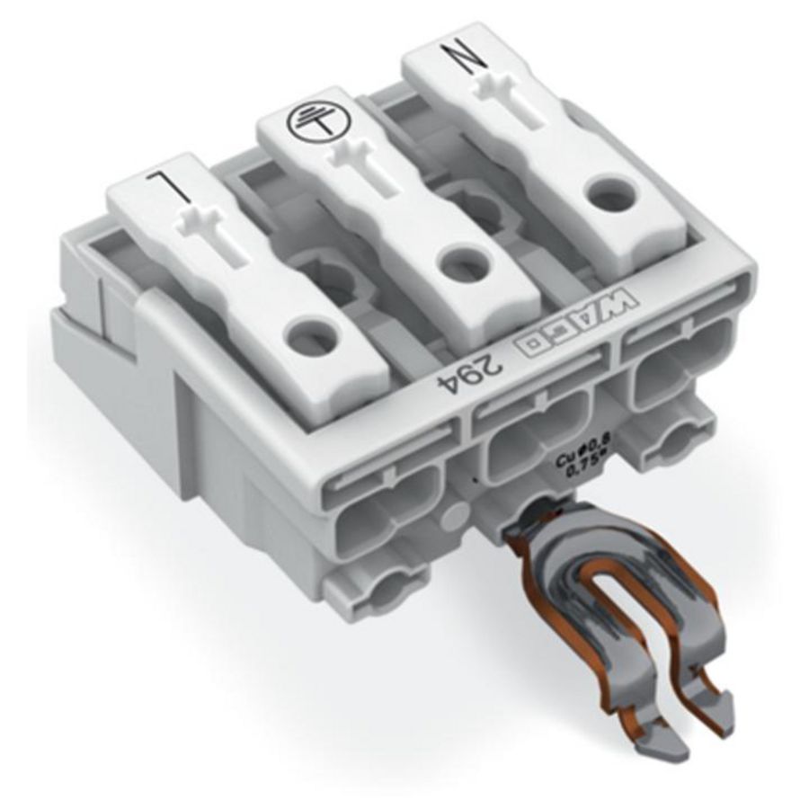 Kroonklem Drukknop extern HA PE-klikcontact 294-4313 VVE=500