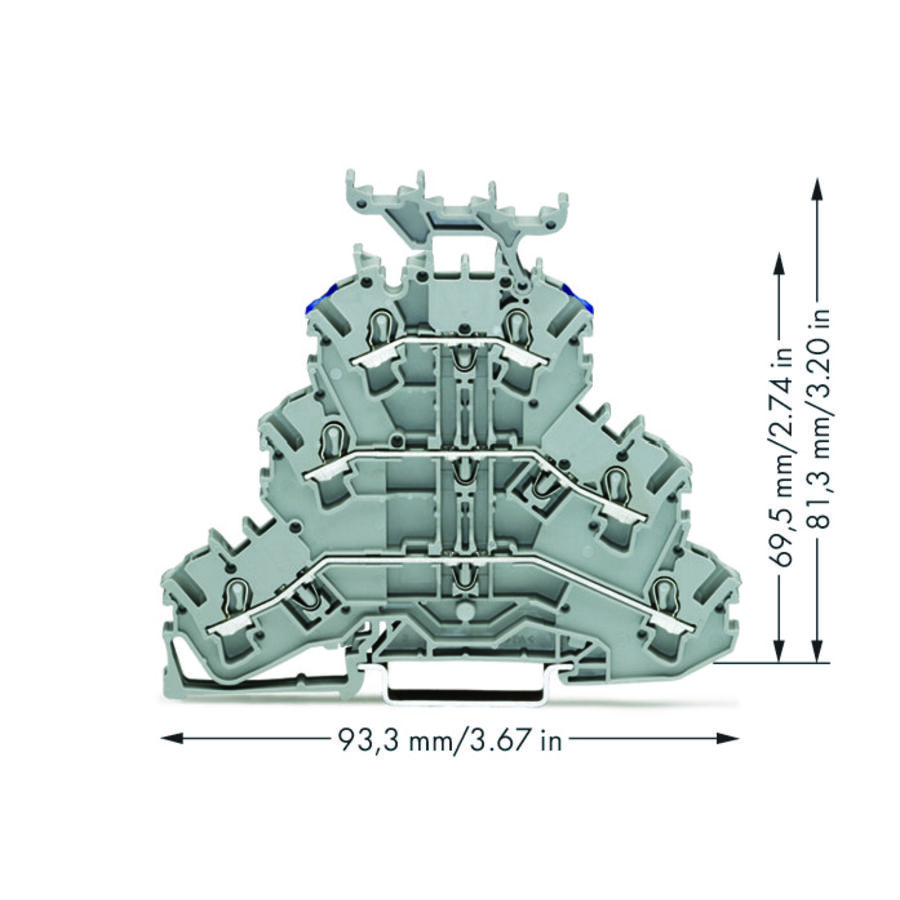 3-etageklem Rijg-/rijg-/rijgklem L/L/N 2002-3233 VVE=50