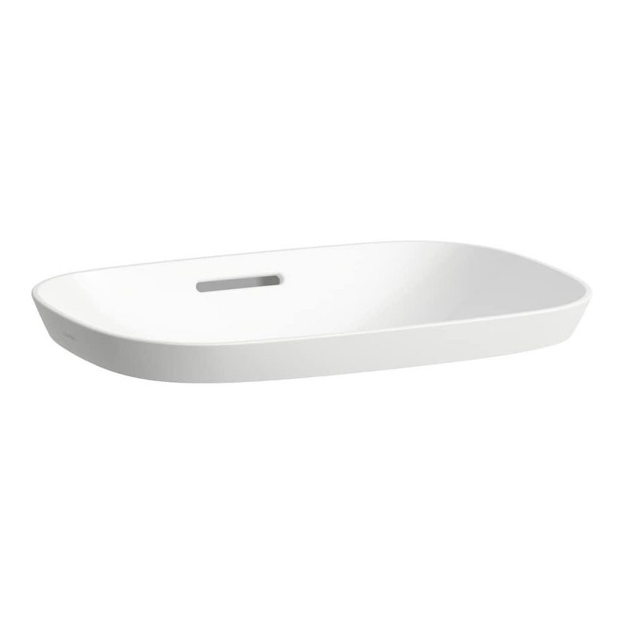 Opbouwwastafel 500x365mm z. kr.gat met overloop wit H8173020001091