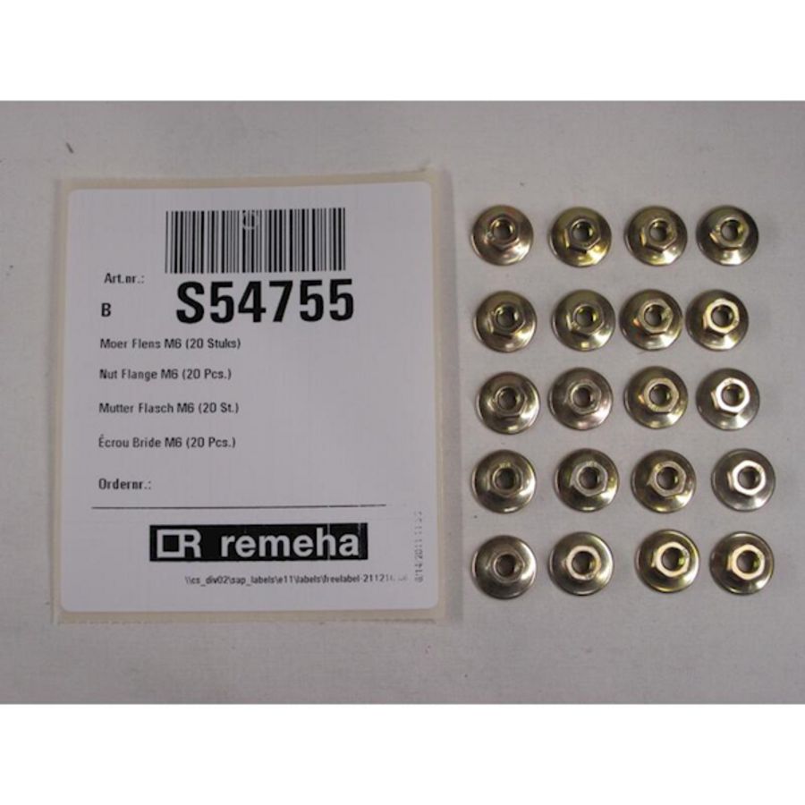 Set a 20st. Moer flens M6 Avanta /Q25-35/Q45-115/QPro45-115