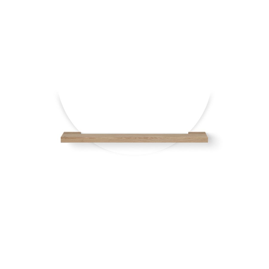 Wooden wandplank voor spiegel 800mm symmetrisch old grey