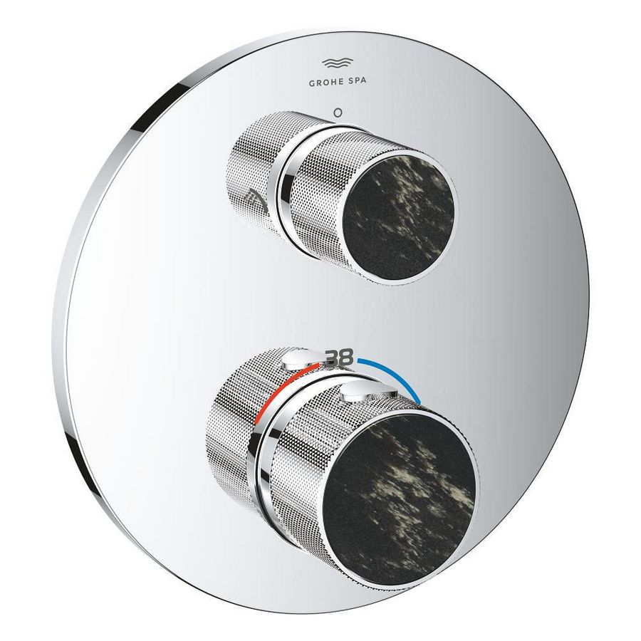 Afbouwdeel Atrio gek. knopgrepen thermostatisch 24396000 (Spa colors coll.)