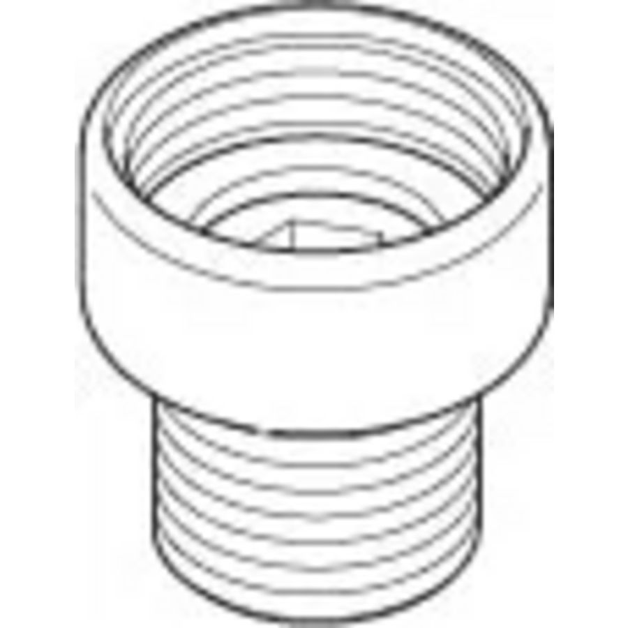 Nippel Reductiestuk 30x32mm Messing geborsteld