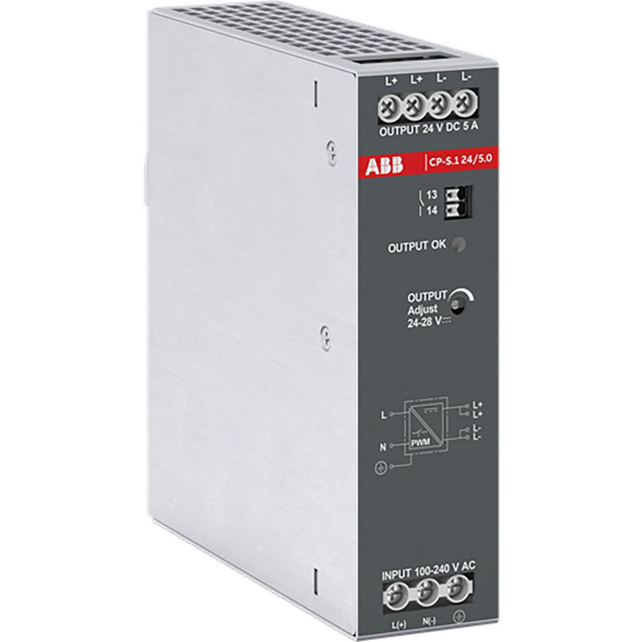 Voeding In 100-240VAC/100-250VDC Uitgaand DC 24V/5A