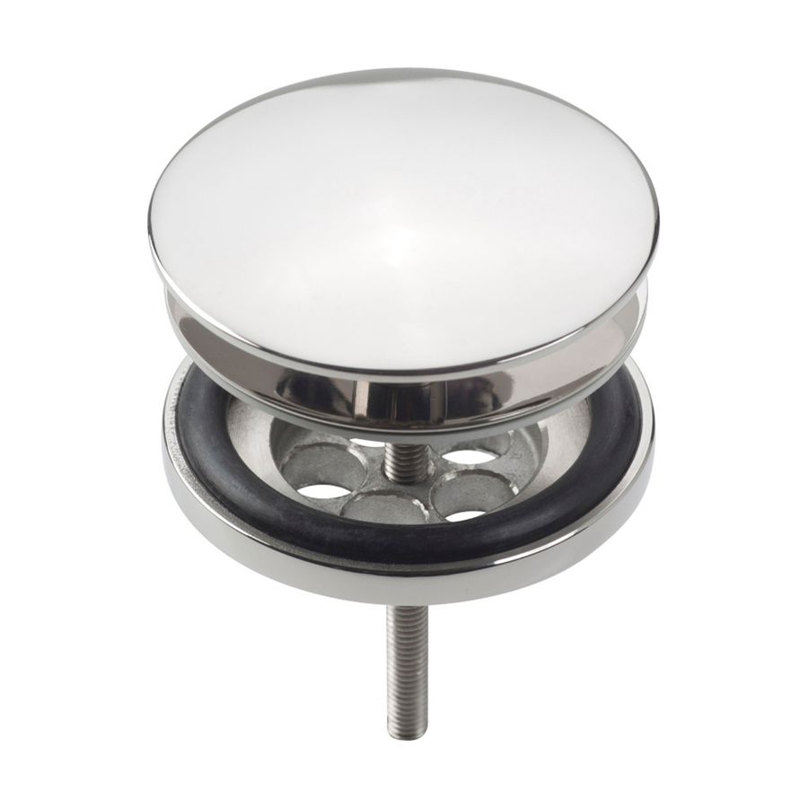 Pollux afvoerplug 1.1/4" gepolijst RVS afdekplaatje