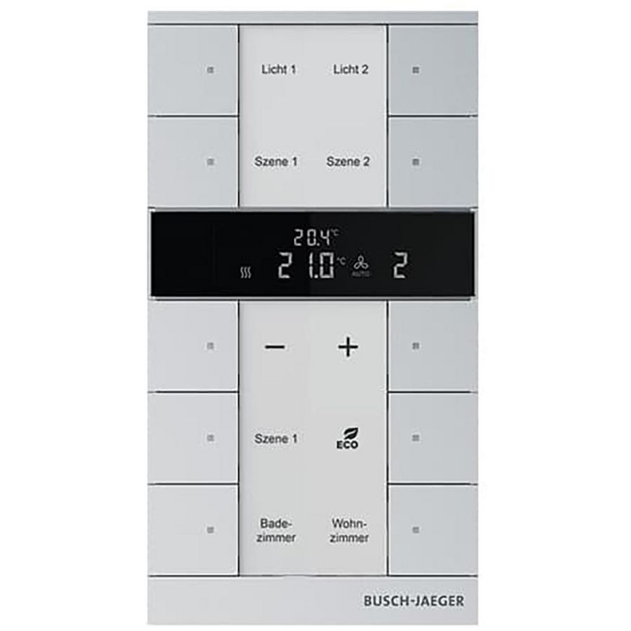 HVAC- sensor-Slave KNX - ClimaEco Alu zilver 10f CE