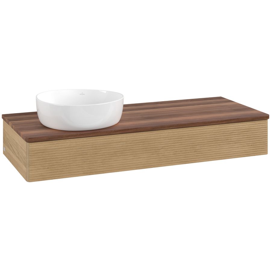 Wastafelonderkast Antao 1200x190x500mm Honey Oak K11112HN