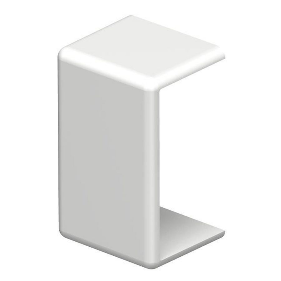 Naadafdekking 10x20mm polyvinylchlorid puur wit VVE=10