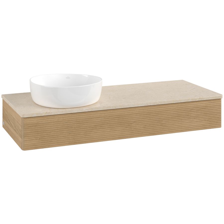 Wastafelonderkast Antao 1200x190x500mm Honey Oak K11113HN