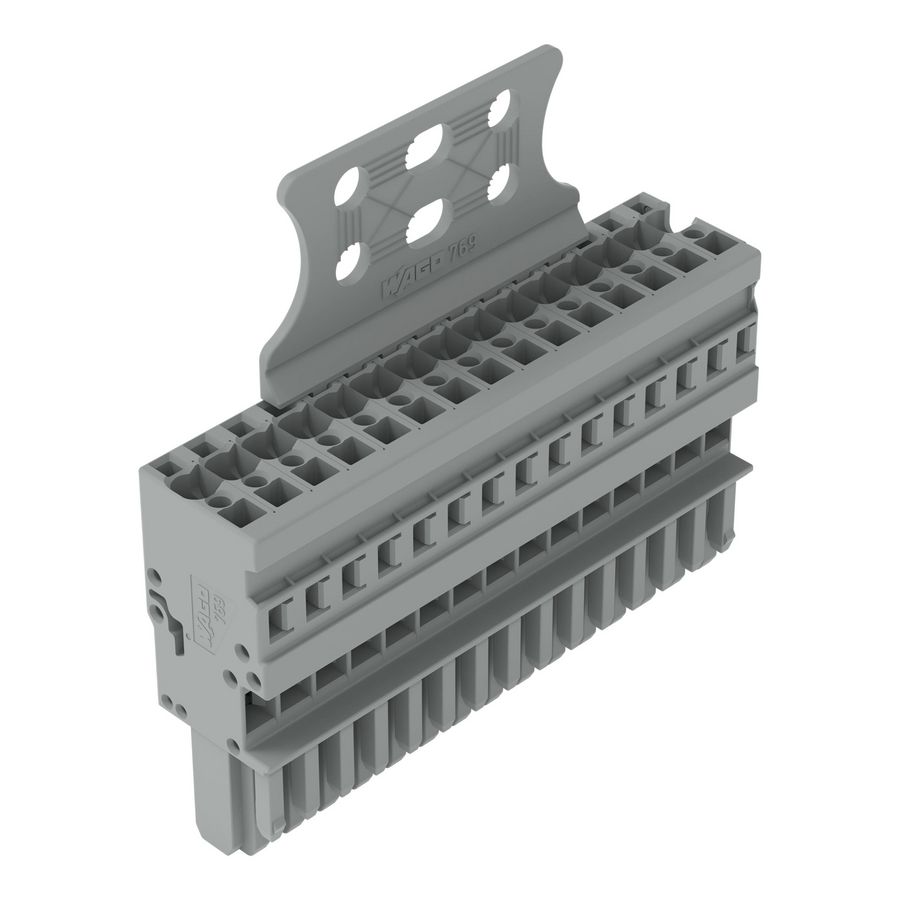 1-draads female steker CAGE CLAMP 4 mm2 grijs VVE=10