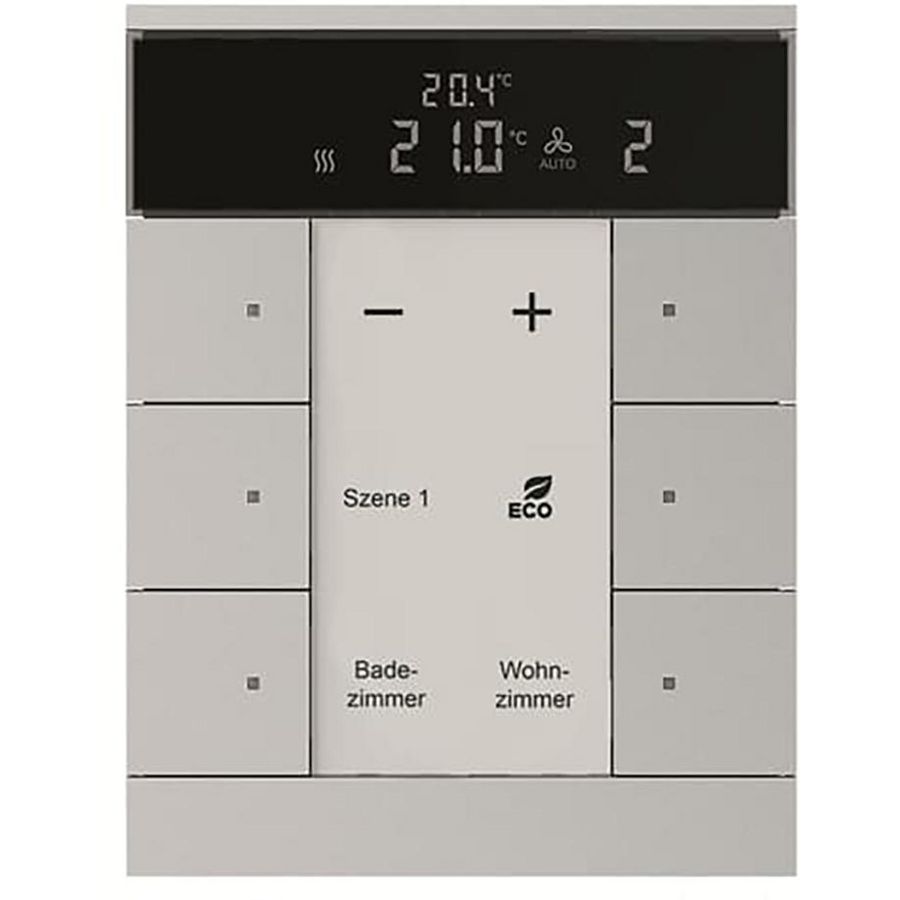 HVAC- sensor KNX - ClimaEco Alu zilver 6f CE