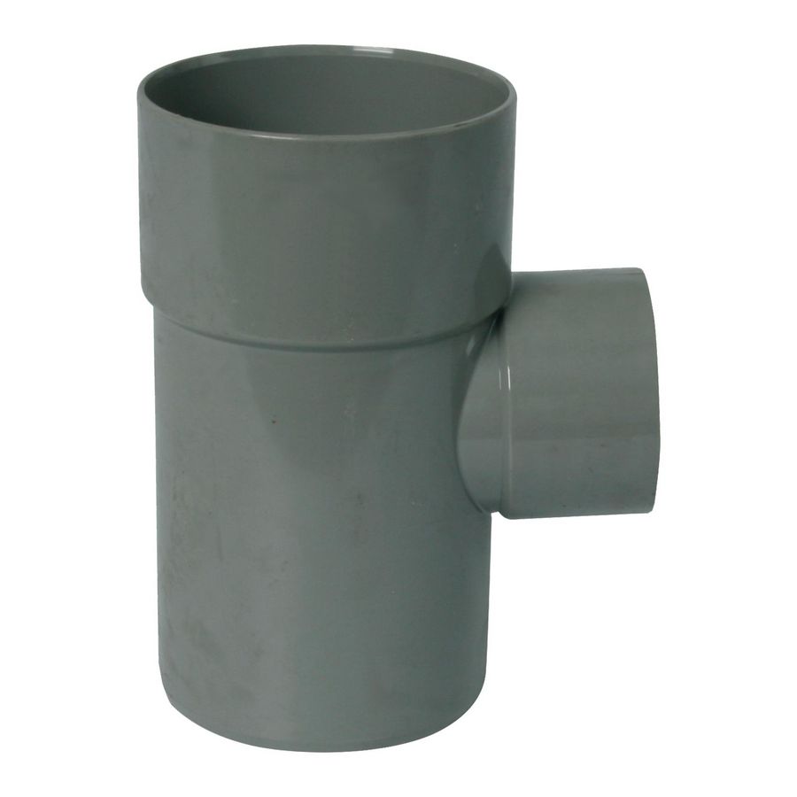 Wadal PVC lijm T-stuk 88° 110x50mm grijs mof/spie