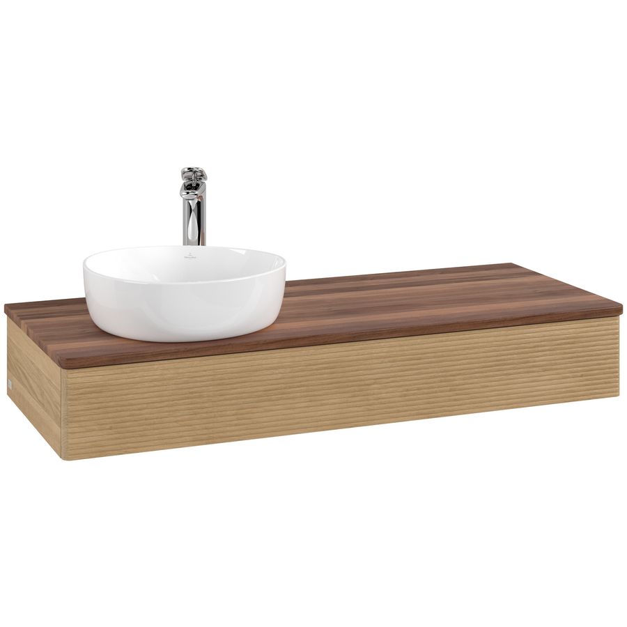 Wastafelonderkast Antao 1200x190x500mm Honey Oak K11152HN