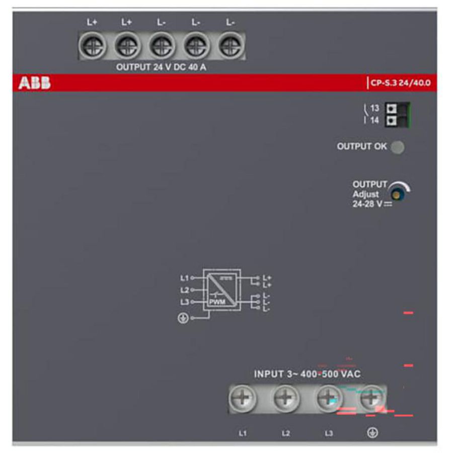 Driefase Voeding 24V 40.0A