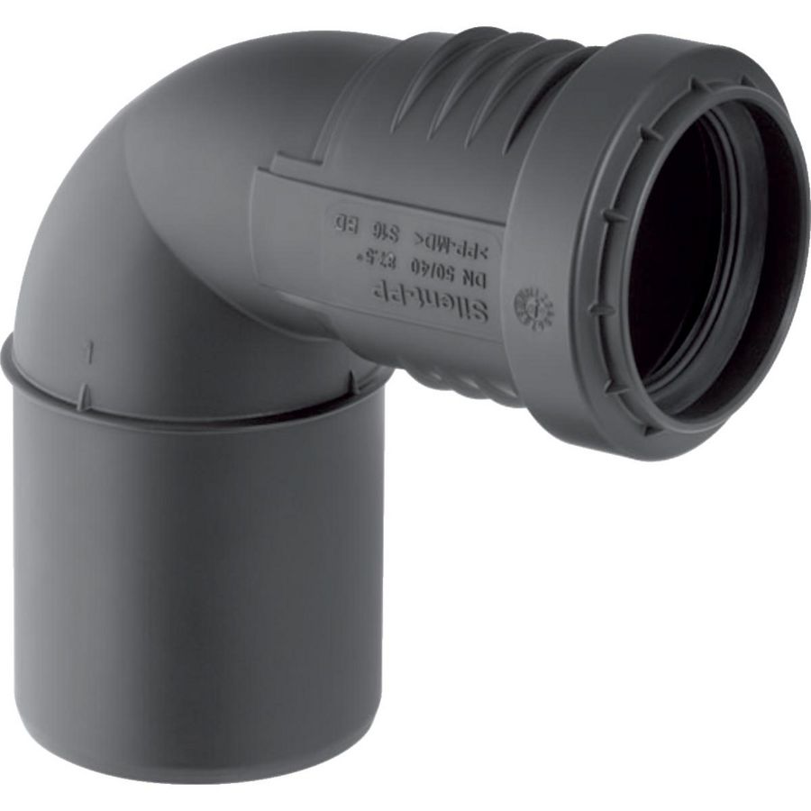 Silent-PP bocht 87,5° verlopend 40x50mm mof x spie VVE=10