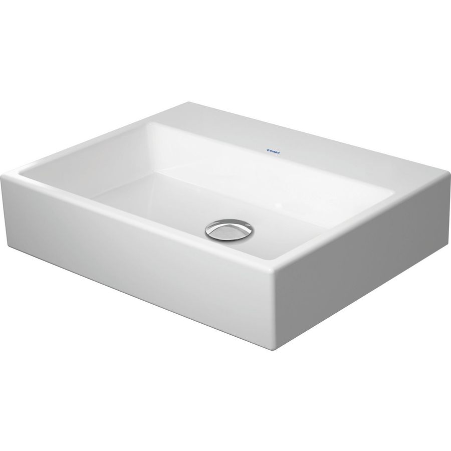 VERO AIR #235060 wastafel 600mm wit zonder kraangat geslepen onderzijde