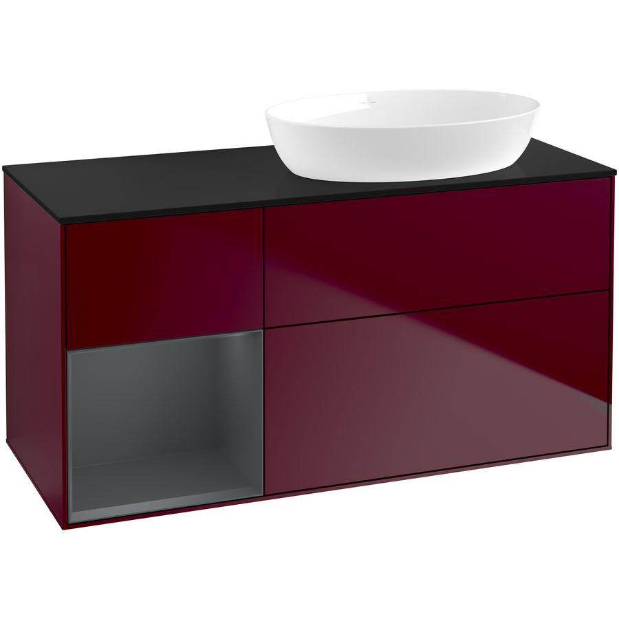 Wastafelonderkast Finion 1200x603x501mm Peony Matt Lacquer FA42HGHB