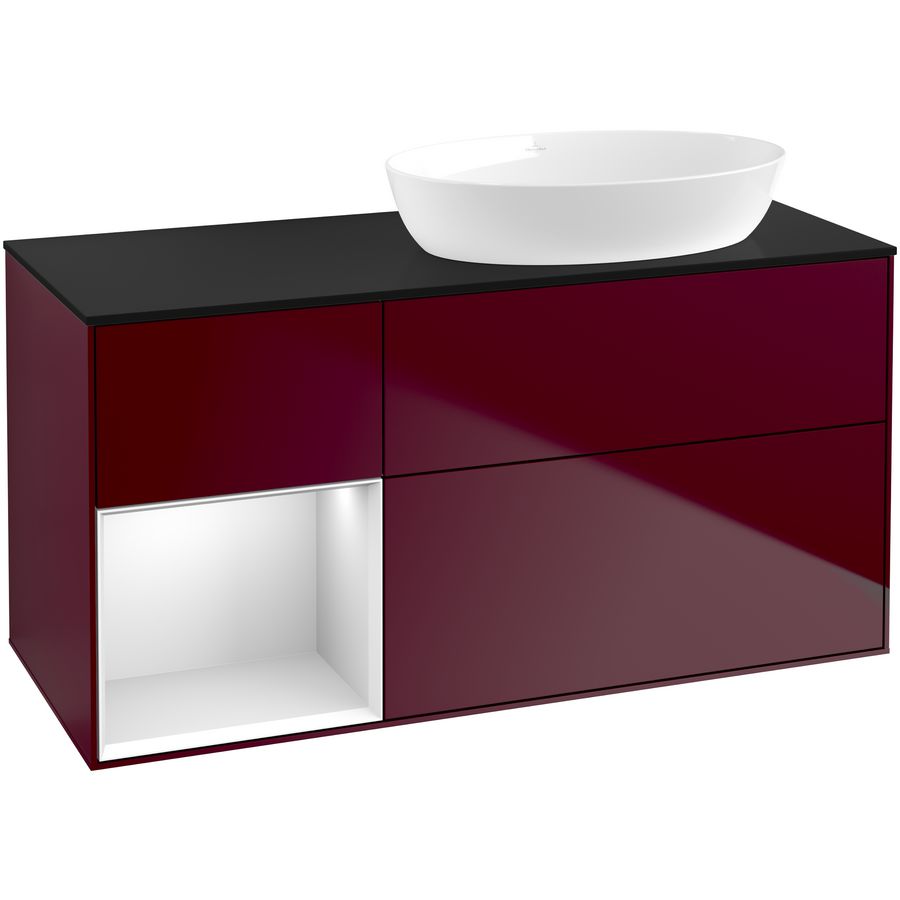 Wastafelonderkast Finion 1200x603x501mm Peony Matt Lacquer FA42MTHB