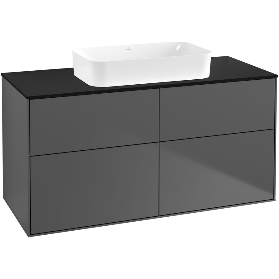 Wastafelonderkast Finion 1200x603x501mm Antr. Matt Lacquer G67200GK