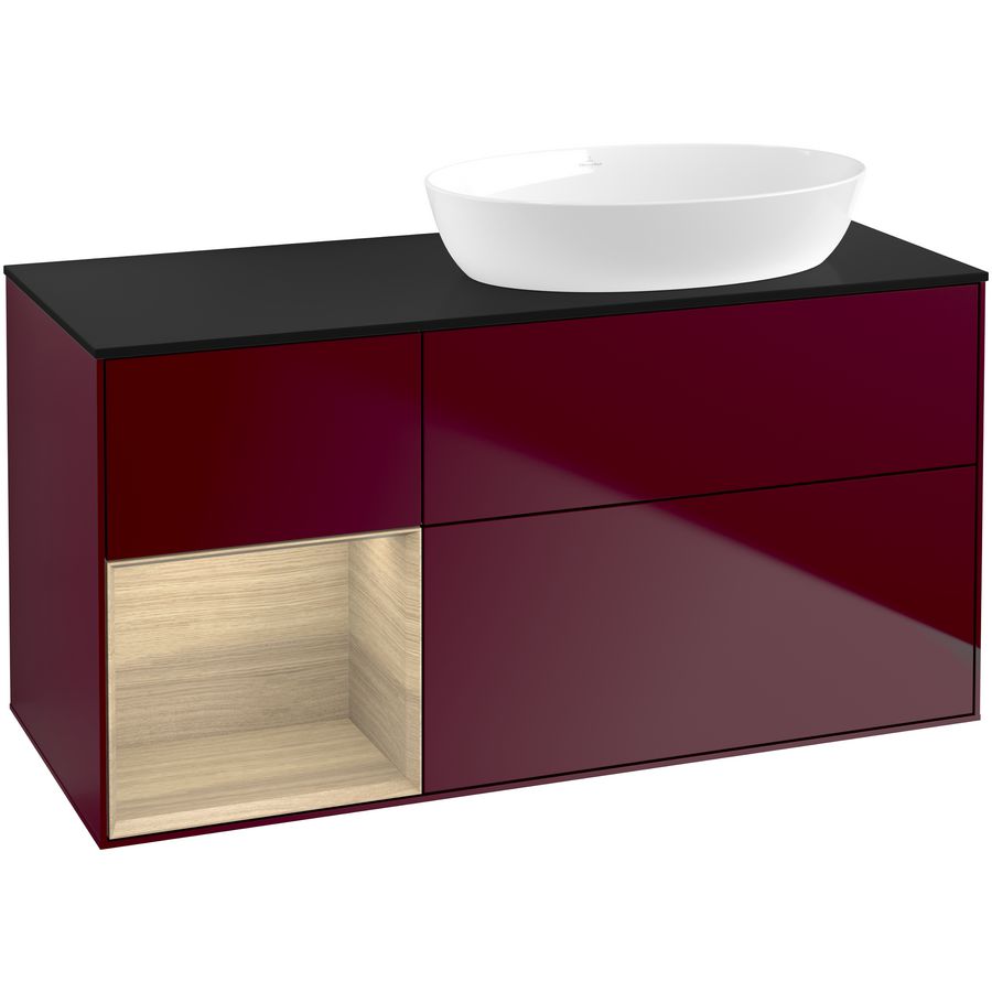 Wastafelonderkast Finion 1200x603x501mm Peony Matt Lacquer FA42PCHB