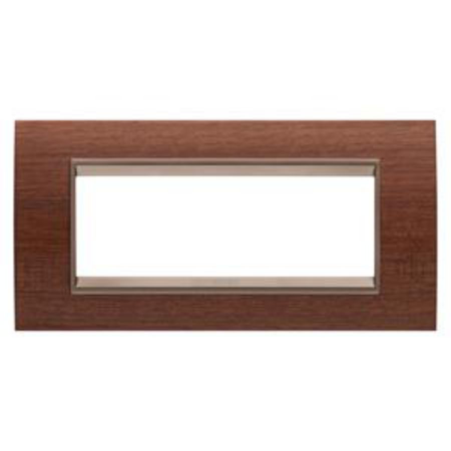 LUX PLAAT-VAN HOUT-6 MODULE-WALNOOT-BINNENFRAME MAT