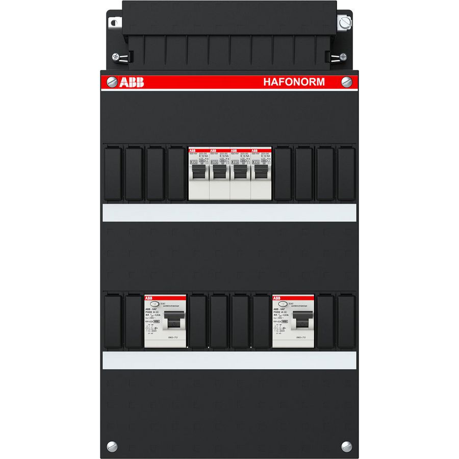 Groepenkast 4 groepen achter 2x30mA 1-fase 1SPF006901F0120