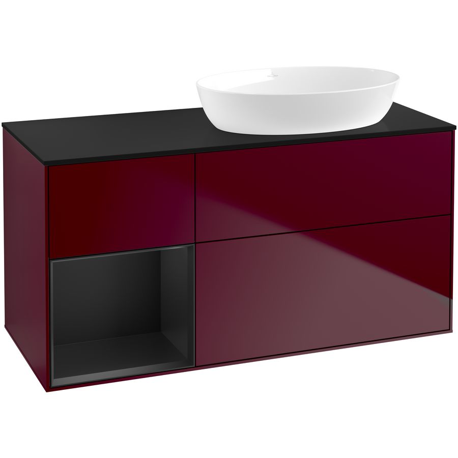 Wastafelonderkast Finion 1200x603x501mm Peony Matt Lacquer FA42PDHB