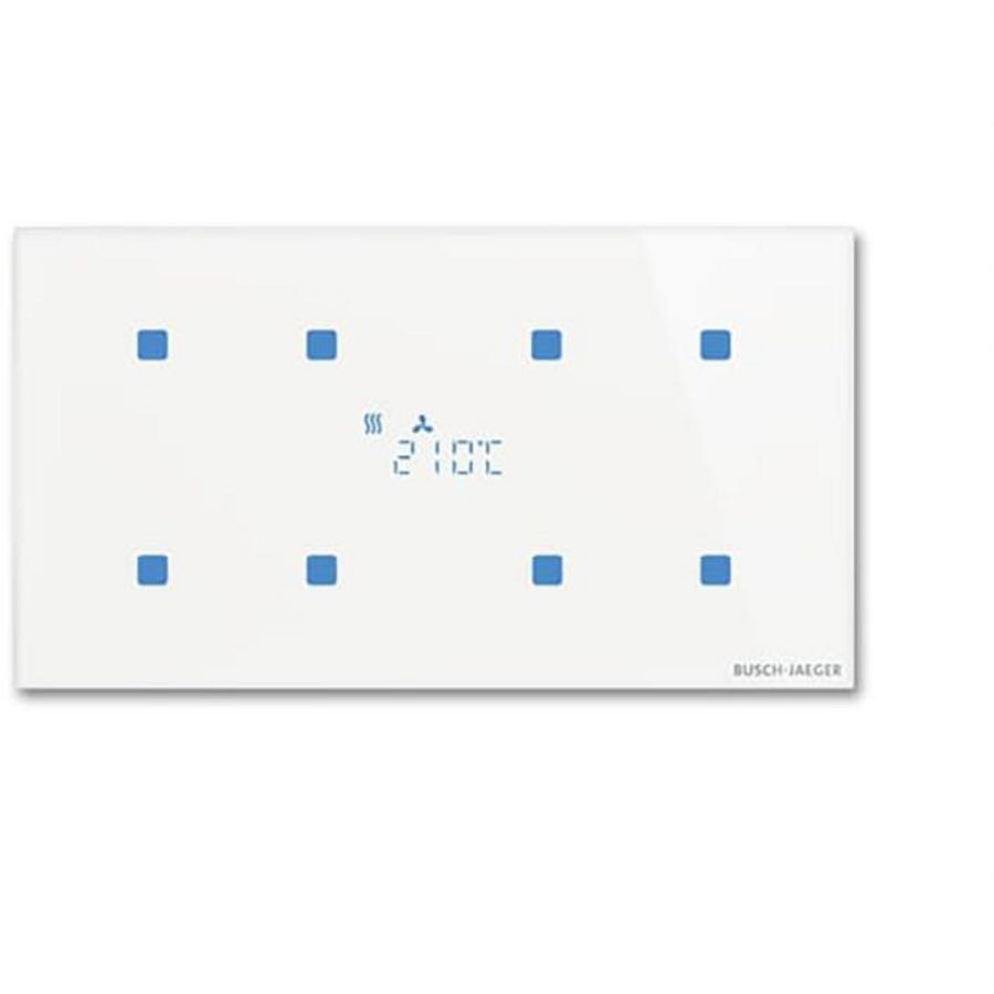 Glasstouch sensor KNX Tacteo 4 voudig met RTC