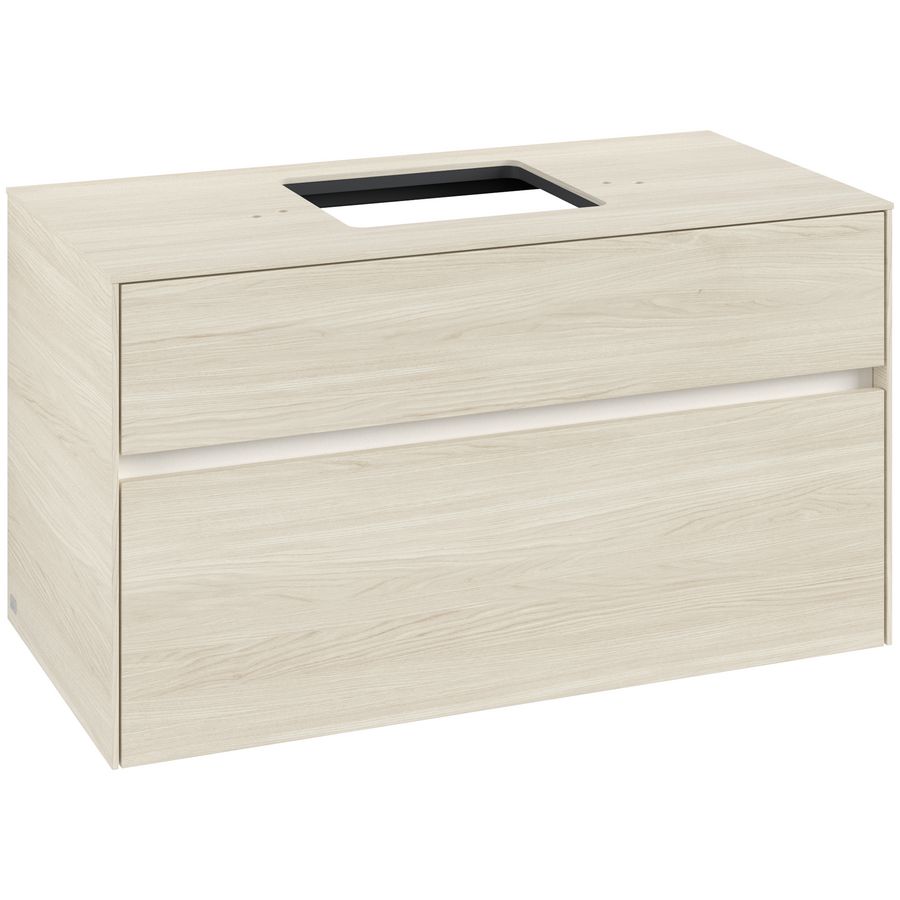 Wastafelonderkast Collaro 1000x548x500mm White Oak C125B0AA