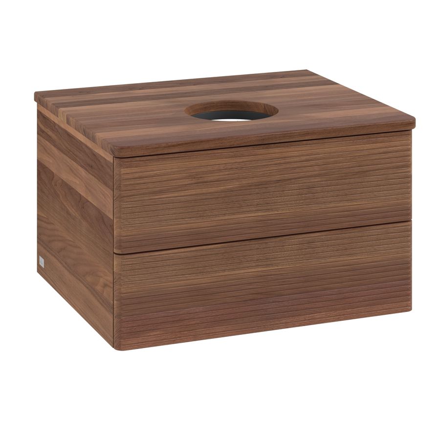 Wastafelonderkast Antao 600x360x500mm Warm Walnut K18112HM