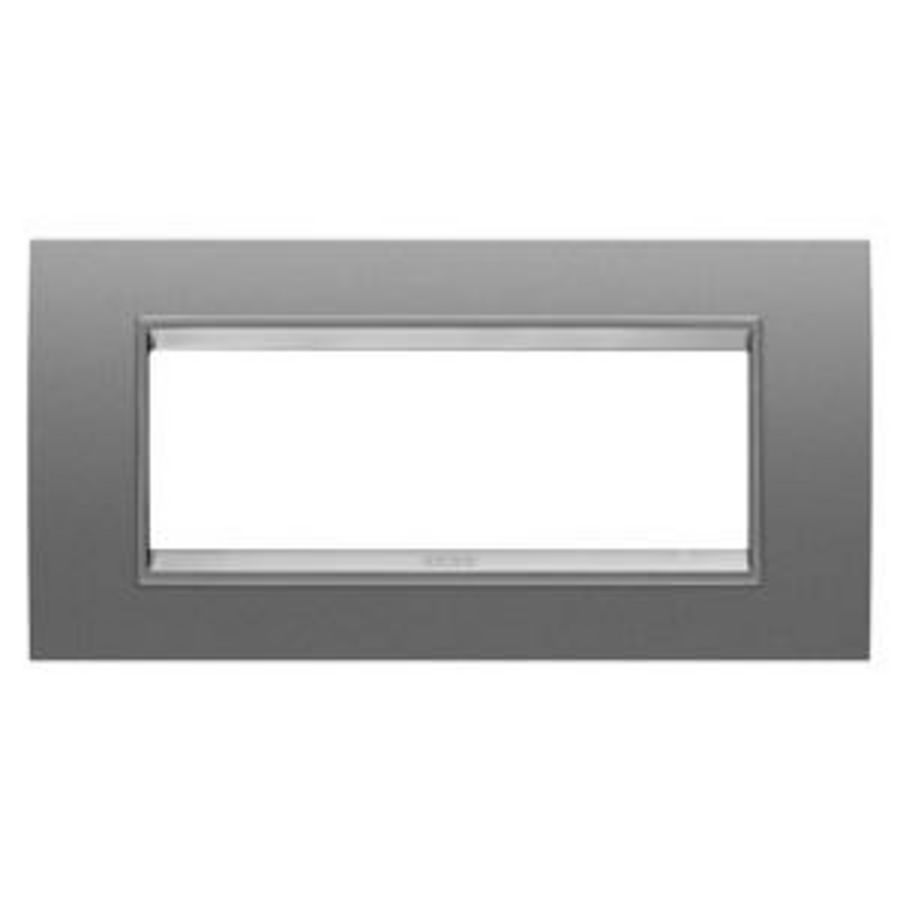LUX PLAAT-VAN METAAL-6 MODULE-MONOCHROOM ALUMINIUM-C