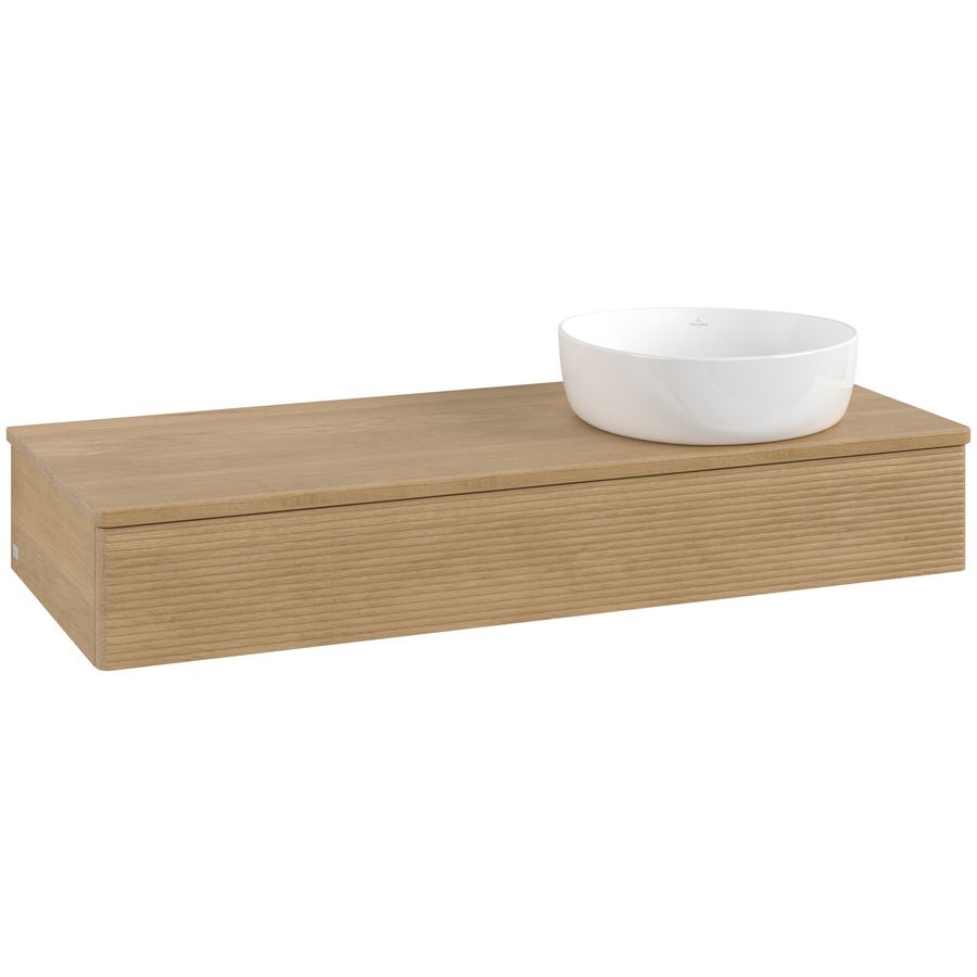 Wastafelonderkast Antao 1200x190x500mm Honey Oak K12111HN