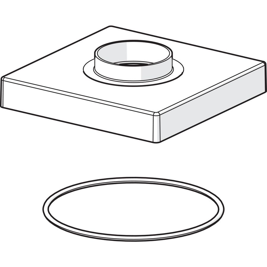 Afdekplaat, 75x75 mm