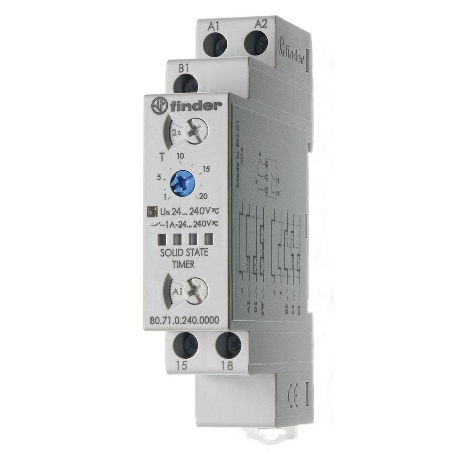 Tijdrelais 1M 1A SSR 24 240VUC 80.71.0.240.0000